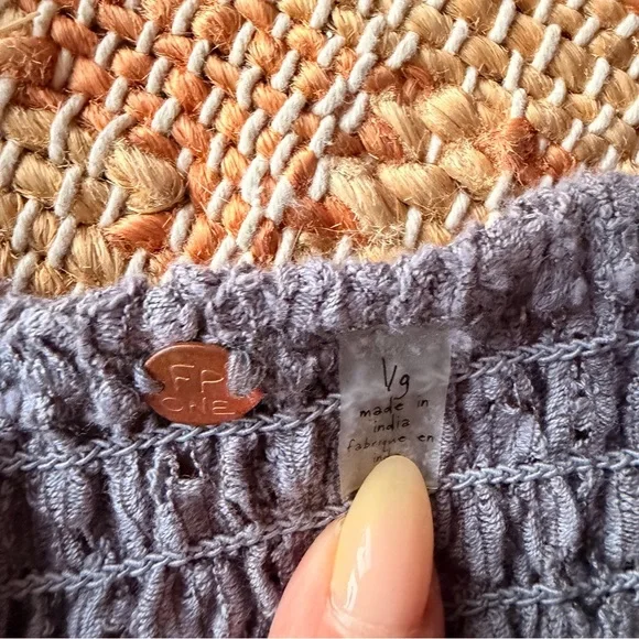 Free People Adella bralette lace gray Strappy smocked back - Picture 8 of 9